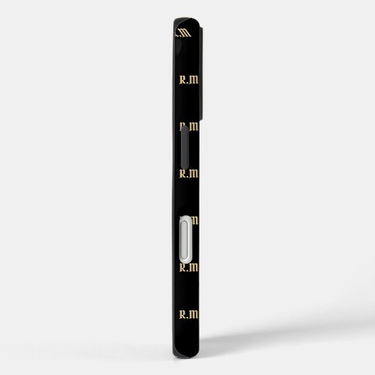 Elegante Monogram naamletters Case-Mate iPhone Case (Achterkant / Rechts)