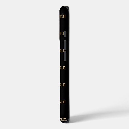 Elegante Monogram naamletters Case-Mate iPhone Case (Achterkant / Links)