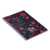 Elegante Monogram Notitieboek voor Haar (Rechterzijde)