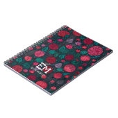 Elegante Monogram Notitieboek voor Haar (Linkerzijde)