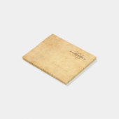 Elegante Monogram Oude Stijl Hand Tekst Post-it® Notes (Schuin)