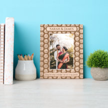 Elegante Monogram Paar Namen Decoratief Patroon