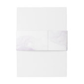 Elegante  Monogram Paarse Bloemen Huwelijk Uitnodigingen Wikkel (Achterkant Voorbeeld)