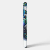 Elegante monogram pauw Case-Mate iPhone case (Achterkant / Links)