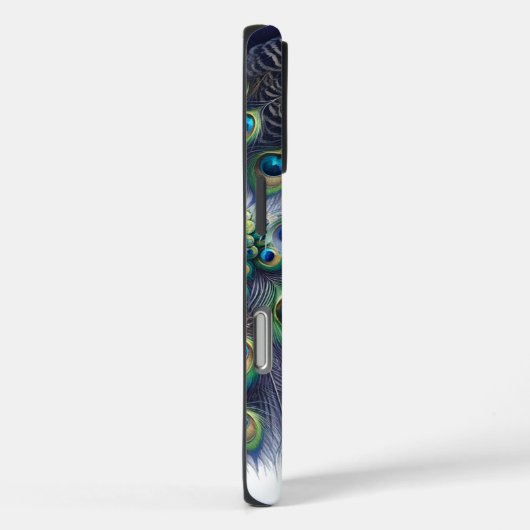 Elegante monogram pauw Case-Mate iPhone case (Achterkant / Rechts)