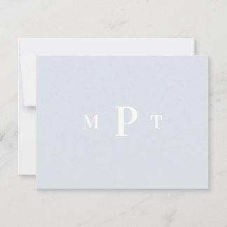 Elegante Monogram Persoonlijk Briefpapier Uitnodig Kaart