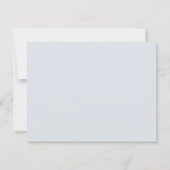 Elegante Monogram Persoonlijk Briefpapier Uitnodig Kaart (Achterkant)