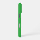 Elegante Monogram Persoonlijke groene iPhone Hoesje (Rechterkant)