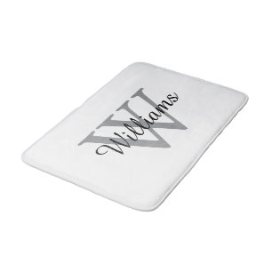 Elegante Monogram Script Naam Badmat