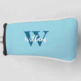 Elegante monogram scriptnaam golfheadcover