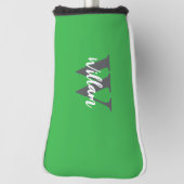 Elegante monogram scriptnaam golfheadcover (Draai 90)