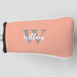 Elegante monogram scriptnaam golfheadcover