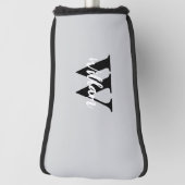 Elegante monogram scriptnaam golfheadcover (Draai 90)