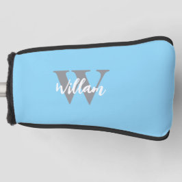 Elegante monogram scriptnaam golfheadcover