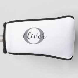 Elegante monogram scriptnaam golfheadcover
