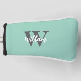 Elegante monogram scriptnaam golfheadcover
