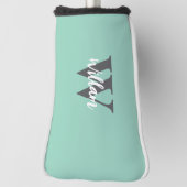 Elegante monogram scriptnaam golfheadcover (Draai 90)