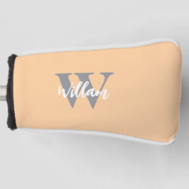 Elegante monogram scriptnaam golfheadcover