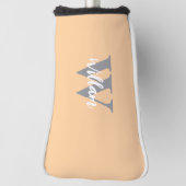 Elegante monogram scriptnaam golfheadcover (Draai 90)