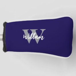 Elegante monogram scriptnaam golfheadcover