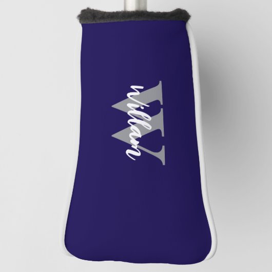 Elegante monogram scriptnaam golfheadcover (Draai 90)