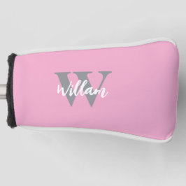 Elegante monogram scriptnaam golfheadcover