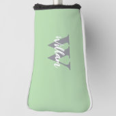 Elegante monogram scriptnaam golfheadcover (Draai 90)