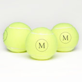 Elegante Monogram Stippelrand Tennisballen (Multi)