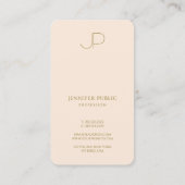 Elegante Monogram Template Luxueus Visitekaartje (Achterkant)