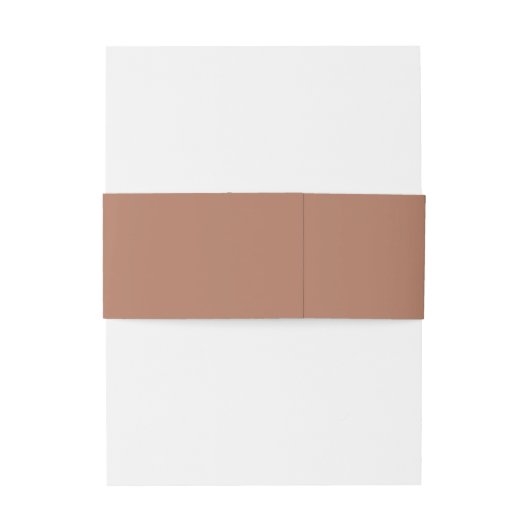 Elegante Monogram Terracota bruiloft Uitnodigingen Wikkel (Achterkant Voorbeeld)