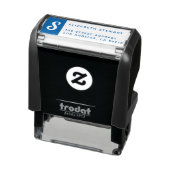Elegante Monogram Terugadres Zelfinkende Stempel (Product)
