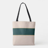 Elegante Monogram Tote | Verfijnde Streepdesign Bag (Achterkant)