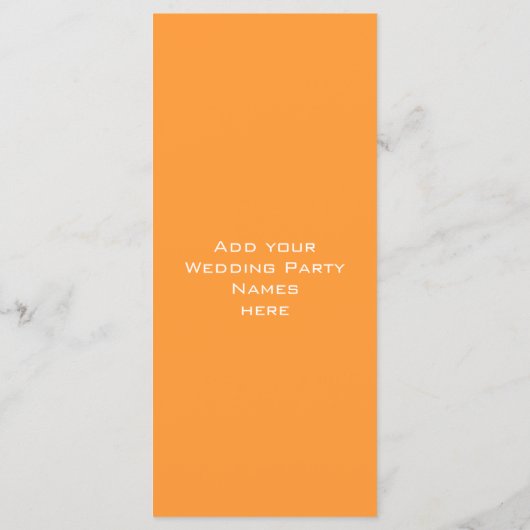 Elegante Monogram Trouwkerk Programma's Roze (Achterkant)