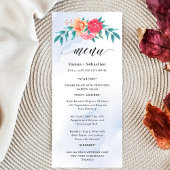 Elegante Monogram Trouwkrans Menu