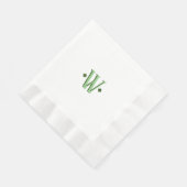 Elegante Monogram Trouwreceptie Servet (Hoek)
