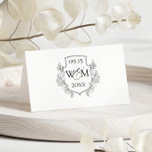 Elegante  Monogram Trouwstoelen Plaatskaartje