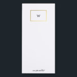Elegante monogram vierkante foliën magnetisch notitieblok<br><div class="desc">Folie Kies uw aanpasbare folie gold, roos gold of silver bij het bewerken van uw ontwerp. Verander indien nodig de kleur binnen het vierkant om het gebied te benadrukken. · Monogram/Naam · Te doen lijsten · Boodschap · boodschappenlijst · boodschappenlijst · Monogram · Gepersonaliseerd · Familie · boodschappenlijst · Maaltijdplan...</div>