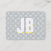 Elegante Monogram Visitenkarten Visitekaartje (Achterkant)