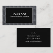 Elegante monogramlijst visitekaartje (Voorkant / Achterkant)