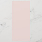 Elegante Monogramma Wapen Roze Trouw Menu (Achterkant)