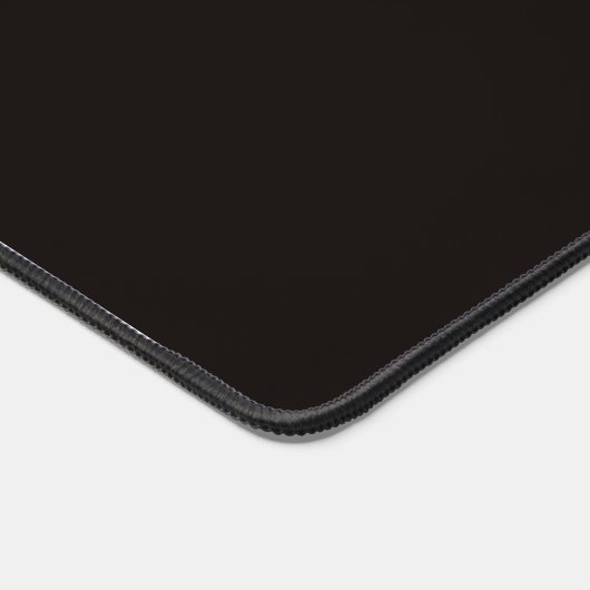 Elegante Monogrammed Black Gold Galaxy Desk Mat (Hoek)