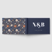 Elegante Monogrammed Bruiloft Gastenboek (Volledig)