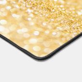 Elegante Monogrammed Faux Gold Bubble Bureaumat (Hoek)