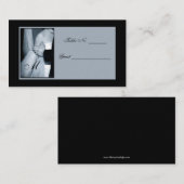 Elegante Monogrammed Place Card Table instelling Plaatskaartje (Voorkant / Achterkant)