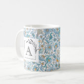 Elegante Monogrammuh Geschenk voor Bruiloft Klassi Koffiemok (Voorkant links)