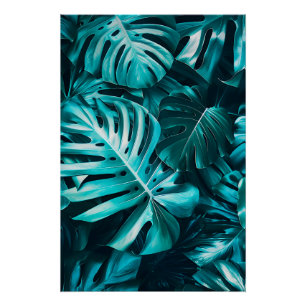 Elegante Monstera Blad Muurkunst Poster