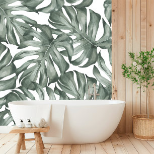 "Elegante Monstera palmbladeren patroon Behang