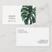 Elegante Monstera Visitekaartje (Voorkant / Achterkant)