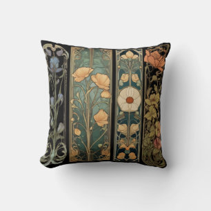 Elegante  moody art nouveau moody botanical kussen