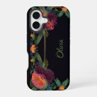 Elegante moody peachy roze boho bloemen